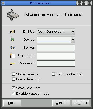 Dialer dialog